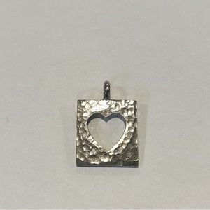 Sterling silver heart pendant